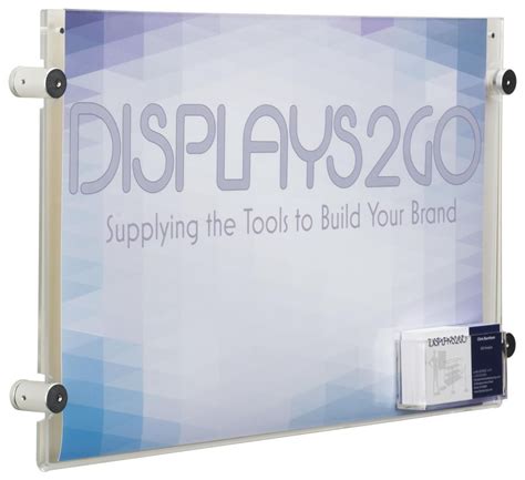 17 x 11 acrylic sign holder for wall business card